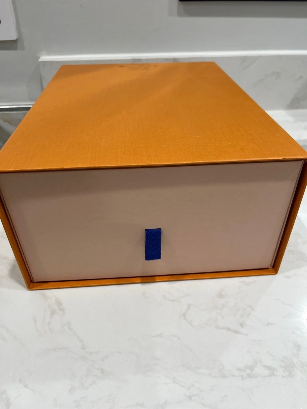 Louis Vuitton Orange Box with Black Logo